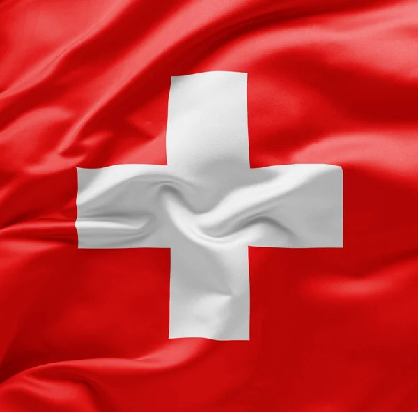 Drapeau National Suisse — Photo