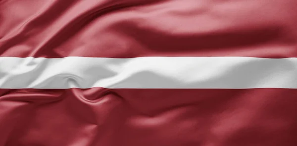 Wapperende Vlag Van Letland — Stok fotoğraf