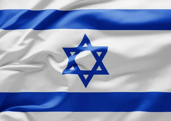Waving National Flag Israel — Stock Photo, Image