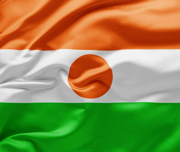 Machać Flaga Nigru — Zdjęcie stockowe