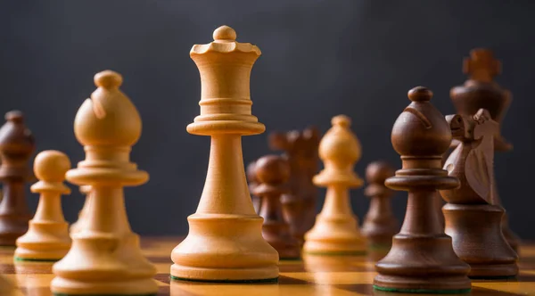 Concept Chess Pieces Strategic Decision — Stock Photo, Image