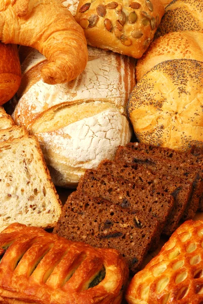 Chleb, bułki i ciastka — Zdjęcie stockowe