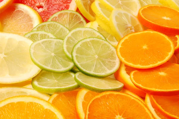 柑橘系の果物をスライス — ストック写真