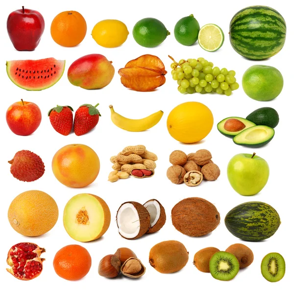 Fruits and nuts collection Stock Picture