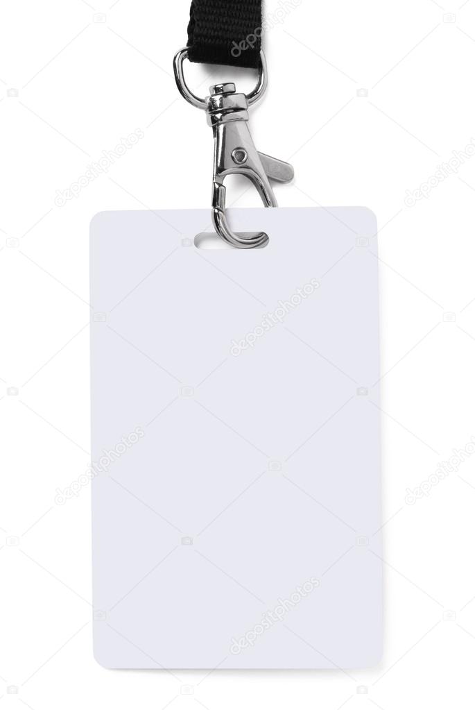 Badge ID isolated against white background