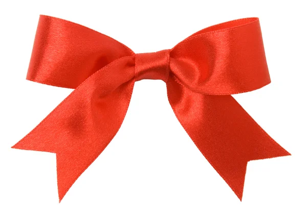 Red bow isolated on white background — Stock Photo, Image