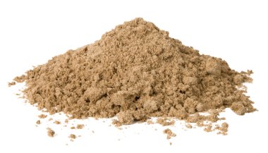 Pile of sand isolated on white clipart