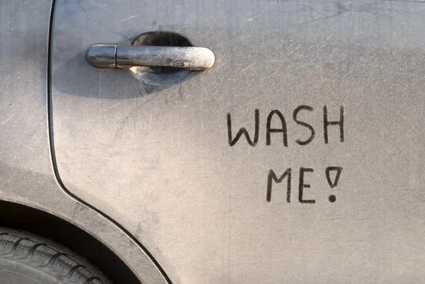 Dirty car Stock Image