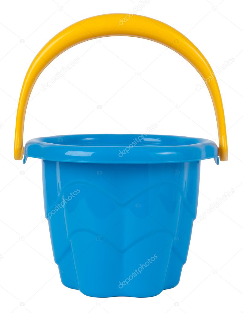 Blue toy bucket