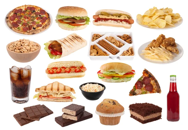 Fast food background Stock Photos, Royalty Free Fast food background Images  | Depositphotos