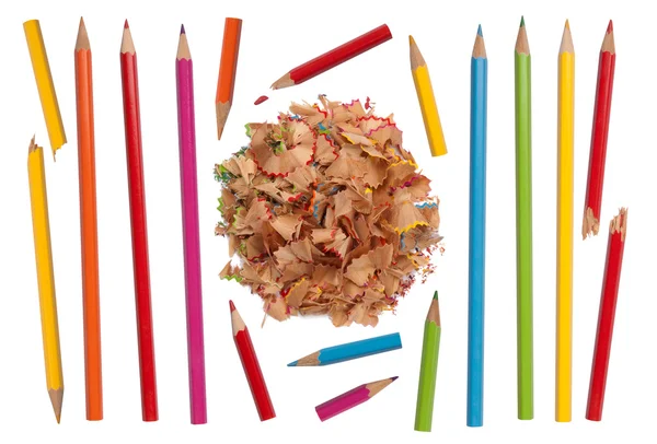 Colorful pencils collection — Stok fotoğraf