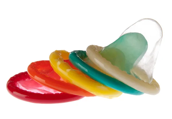 Colorful condoms — Stock Photo, Image