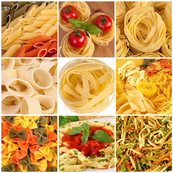 Pâtes tricolores penne — Photo