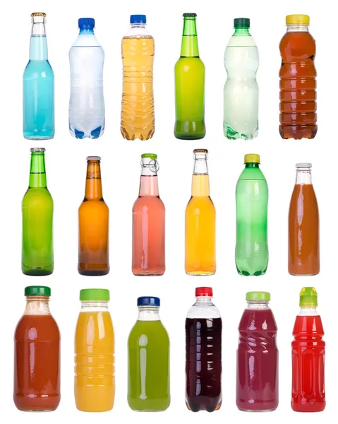 Getränke in Flaschen lizenzfreie Stockbilder