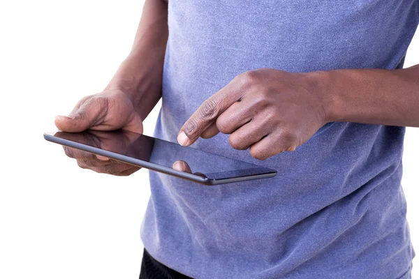 Hombre usando tableta — Foto de Stock