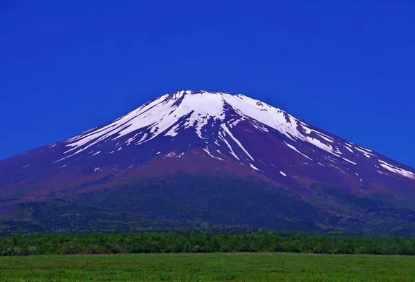 Monte Fuji Céu Azul Nashigahara Yamanashi Japão 2022 — Fotografia de Stock