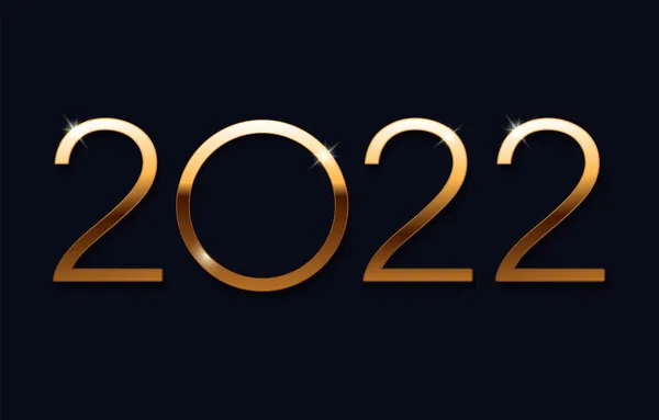 Ευτυχισμένο 2022 Στοιχεία Σχεδιασμού Έννοια Μιας Κάρτας Διακοπών Εικονογράφηση Διάνυσμα — Διανυσματικό Αρχείο