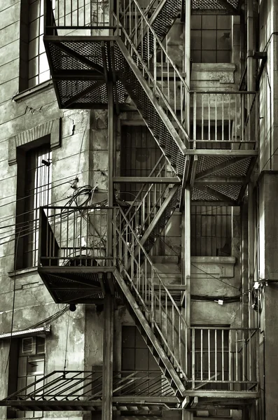 Fire escape staircase — Stock Photo, Image