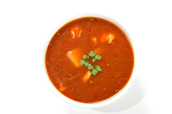 Картопляний суп і свинина — стокове фото