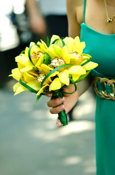 Buquê nupcial de orquídeas — Fotografia de Stock