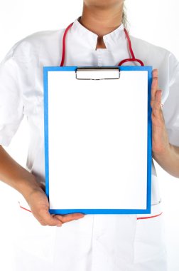 Tıbbi Kayıt - yeri olan bir kadın doktor gösteren Pano