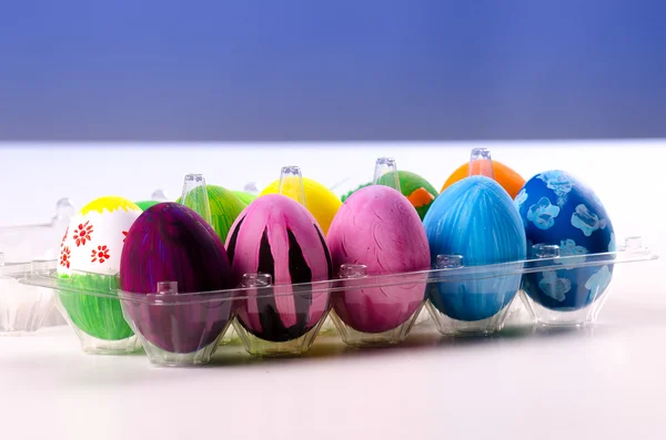 Coloridos huevos de Pascua —  Fotos de Stock