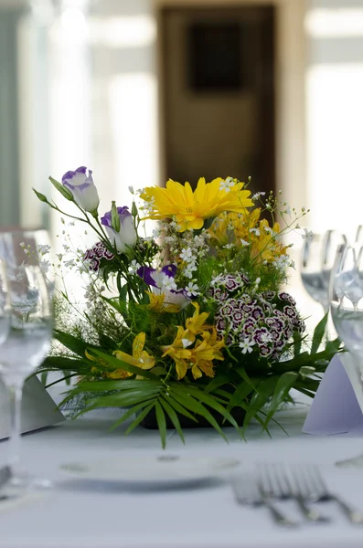 Γαμήλια floral ρύθμιση — Φωτογραφία Αρχείου