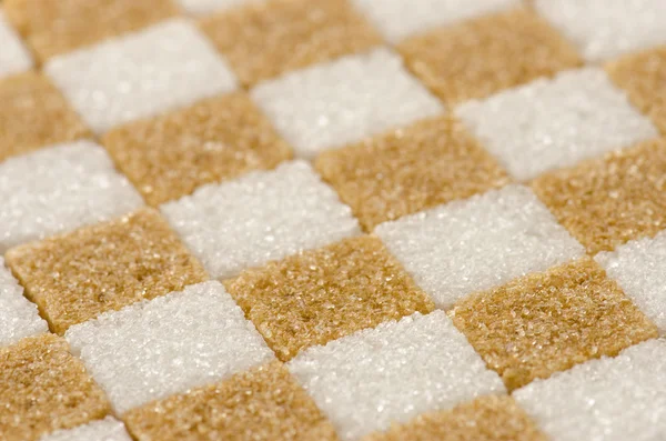 Zuccheri di canna e bianchi — Foto Stock