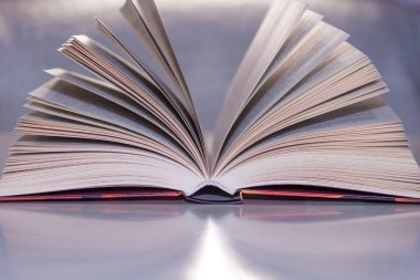 Open book close up pages. Study concept.