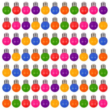 Renkli ampul desenleri. Parti konsepti.