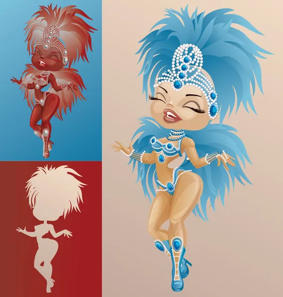 Rainha do Carnaval do Rio —  Vetores de Stock