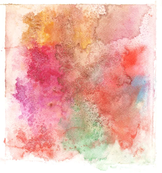 Colorful watercolor splash white background — Stock Photo, Image