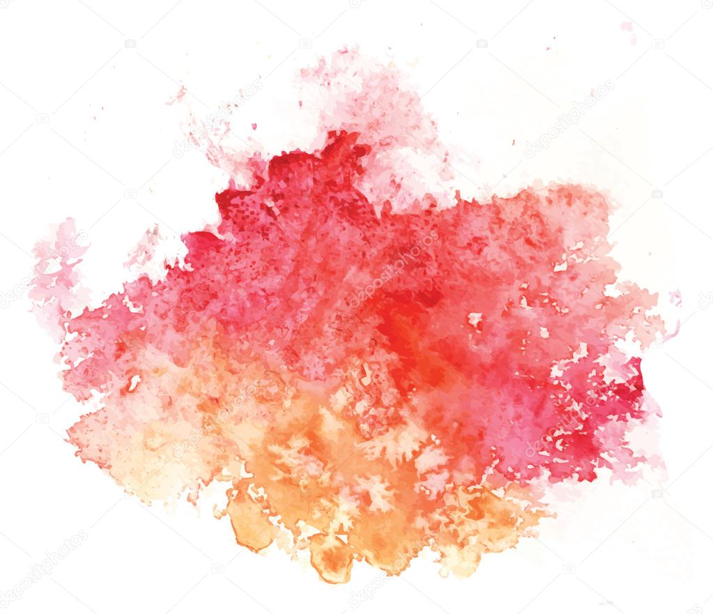 Abstract artistic element vectorized watercolor