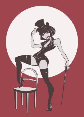burlesque sanatçı perfomance