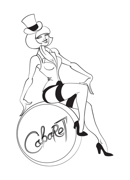 Parfum de l'artiste burlesque — Image vectorielle