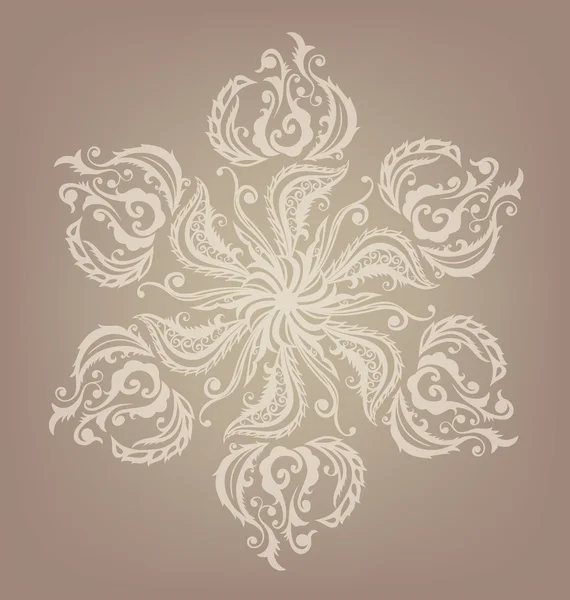 Blommiga orientaliska mandala design — Stock vektor