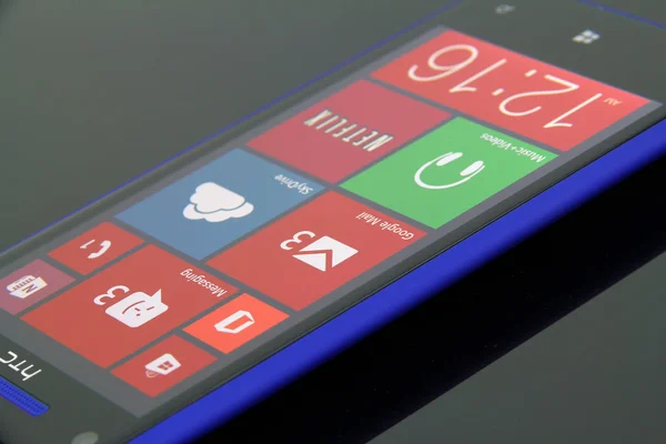 En Windows phone 8 — Foto de Stock