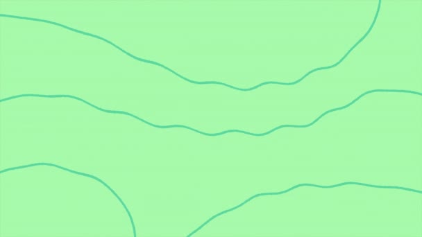 Przenoszenie Zielonych Linii Nad Tłem Wapna Ręcznie Rysowana Animacja Płynna — Wideo stockowe