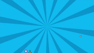 Dönen çizgi roman şeritleri, mavi arka plan. Komik süper kahraman metni, konuşma balonu için ışıltılı bir fon. Pop sanat çizgi romanları, çizgi roman, retro desenler....