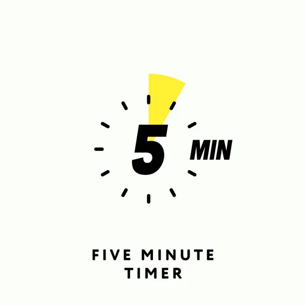 Minute Timer Icono Diseño Plano Moderno Reloj Cronómetro Cronómetro Mostrando — Vector de stock