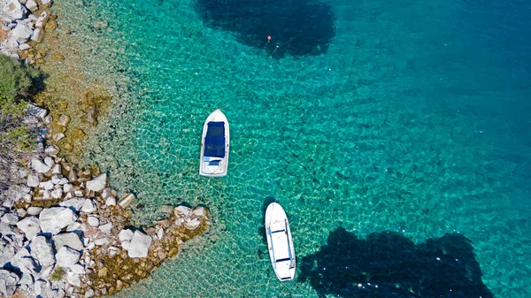 Bird Eye View Fishing Boats — Foto de Stock