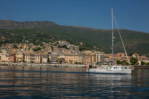 yacht on the coast of Corsica