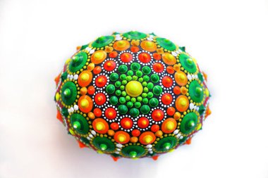 Güzel el boyaması mandala, ıssız.