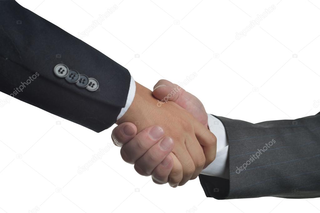 Hands closing a deal