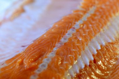 Kahvaltı, yemek, kırmızı balık, lezzetli yemek tatili.