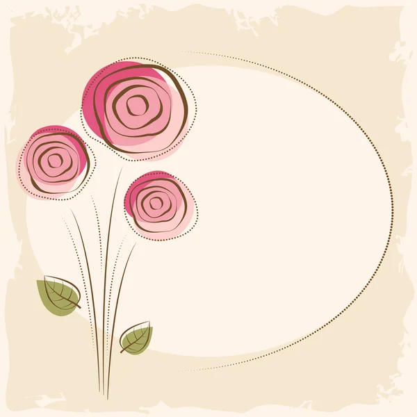 Fondo floral vectorial — Archivo Imágenes Vectoriales