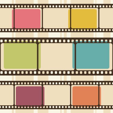 film şeritleri ile Retro arka plan