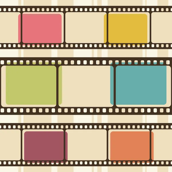 Retro background with film strips — Stock Vector