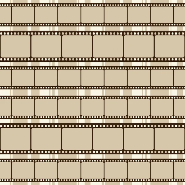 Brown retro background with film strips — Stock Vector