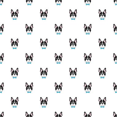 Fransız bulldog ile desen